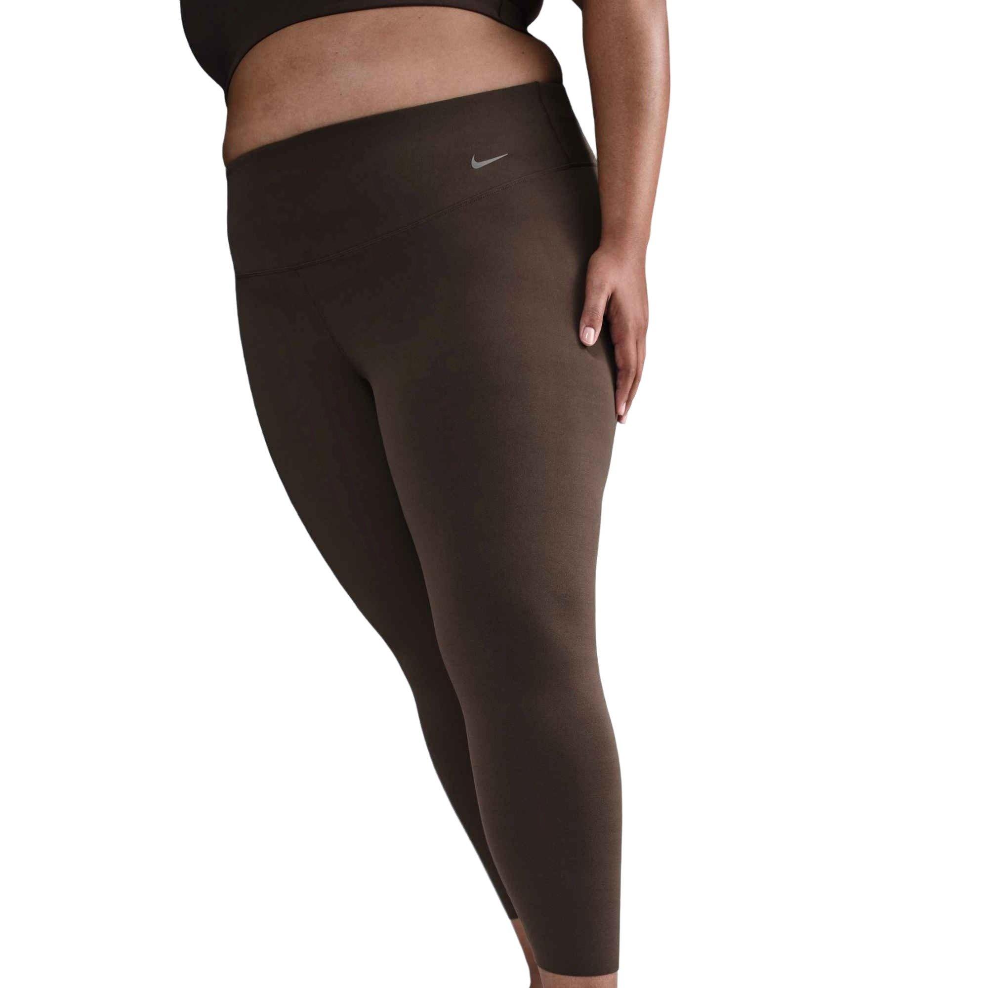 Nike Women's Zenvy High-Waisted Gentle-Support 7/8 Leggings - Brown